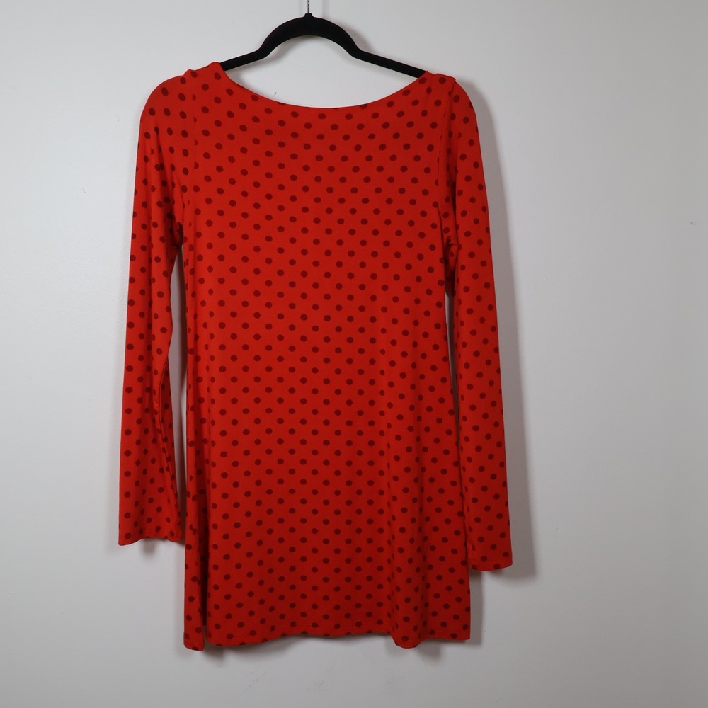 Rat Boi Dress Small Red Polka Dot Long Sleeve Mini